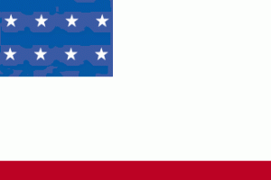 The flag of the States of America as led by Pennsylvania at the Peace of Vancouver